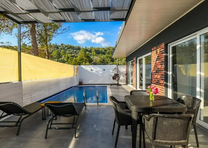 İslamlar 1 Bedroom Secluded With Private Pool Hot Tub * Kalkan