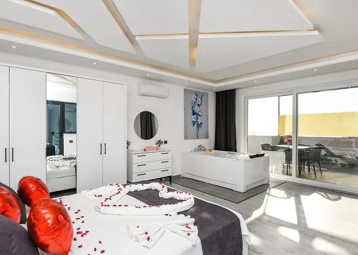 İslamlar 1 Bedroom Secluded With Private Pool Hot Tub * Kalkan